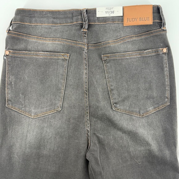Judy Blue High Waist Skinny Jeans Black Wash Denim Women's Size 11/30 NEW - Picture 3 of 10